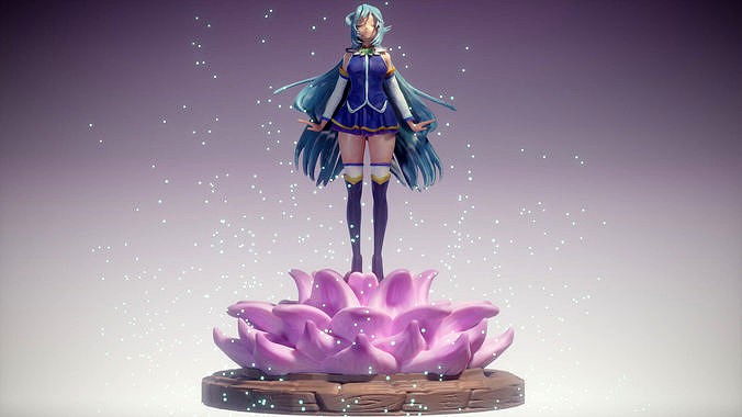 Aqua Model anime - realistic and  NSFW versions | 3D