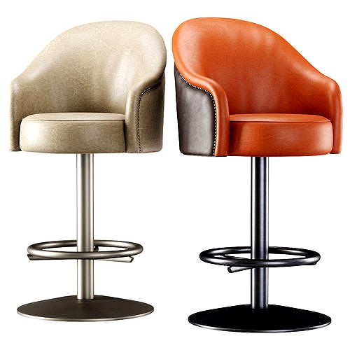 Amanda leather bar stool