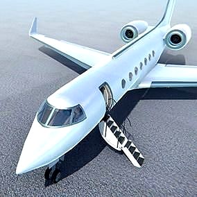 Business jet - aircraft with interior