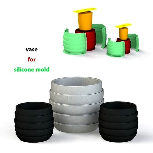 VASE FOR SILICONE MOLD | 3D