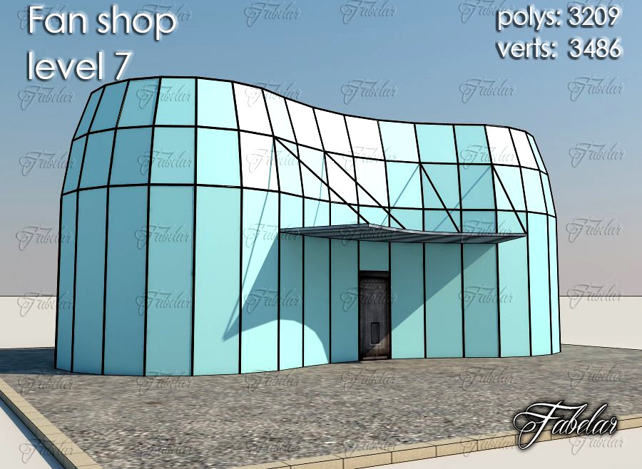 Fan shop Level 73d model