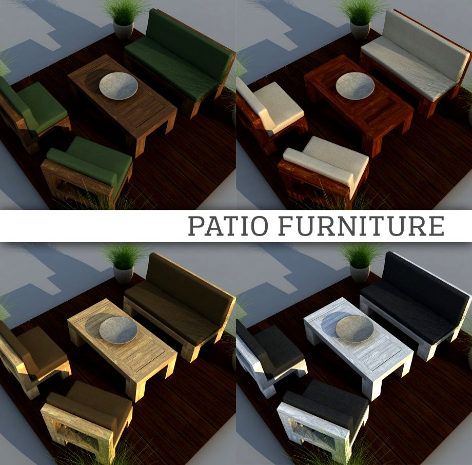 Patio Furniture3d model
