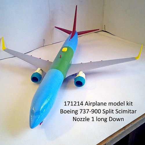 171214 Boeing 737-900 Split Scimitar Down | 3D