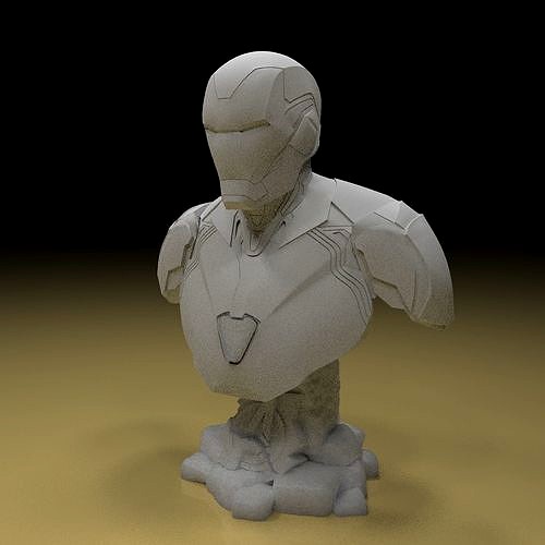 Iron Man bust 3D Model Ready to Print | 3D
