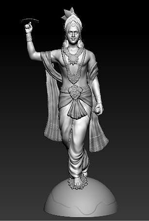 Vishnu Idol 3D Printable model | 3D