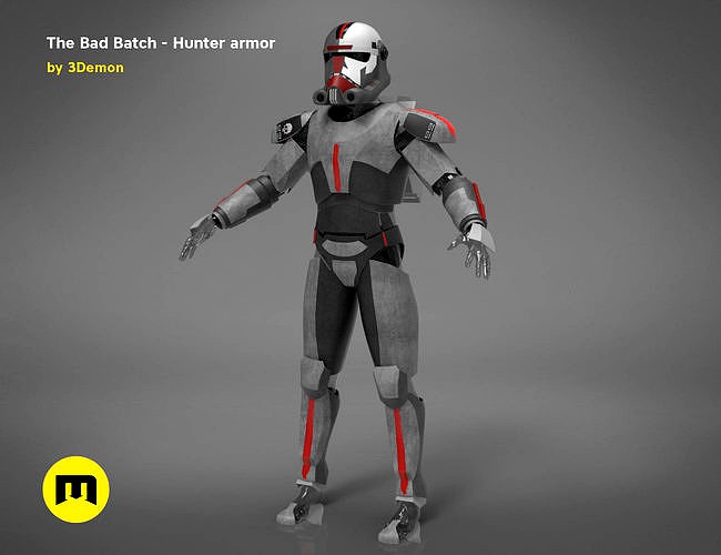 The Bad Batch Hunter armor | 3D