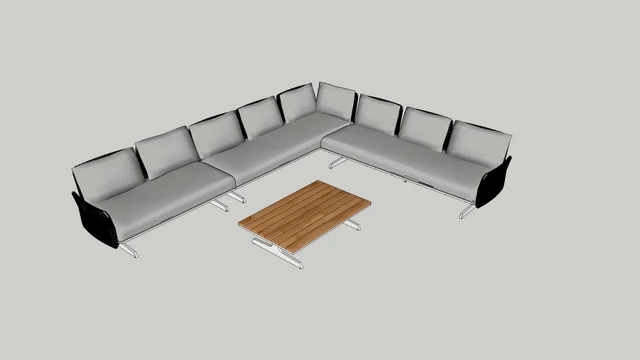 Play modular lounge corner V01 - 4 Seasons Outdoor