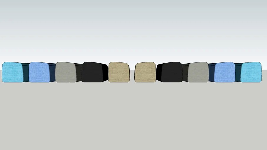 Kave Home - Sofa Compo - Arm L+R (Beige, Dark Grey, Light Grey, Blue, Turqoise)