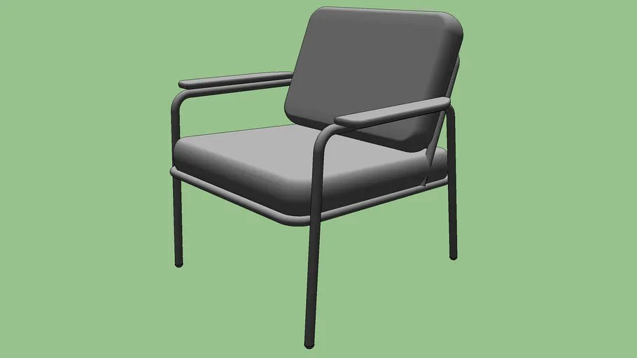 Rita Lounge Chair with Arm Caps