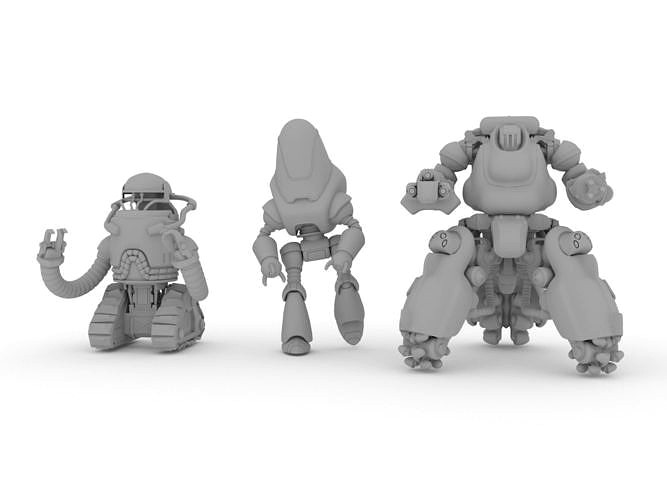 Miniatures Bot 3D Fallout STL | 3D