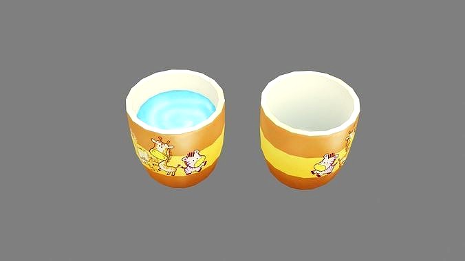 Cartoon orange giraffe cup -  water cup - coffee cup