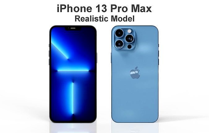 Apple Iphone 13 Pro Max Realistic Model 3D model