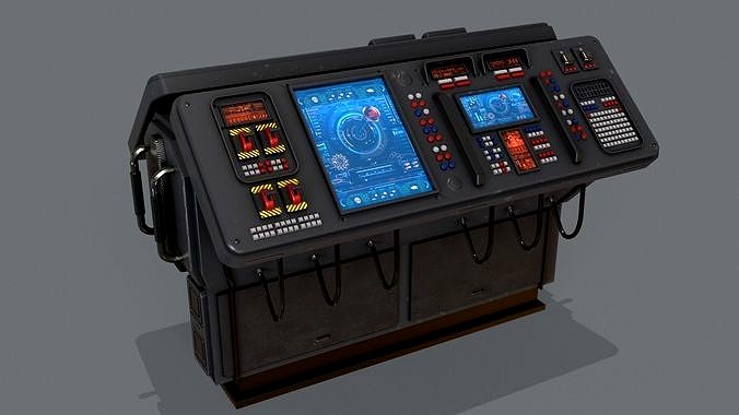 Sci-Fi Computer Control Terminal