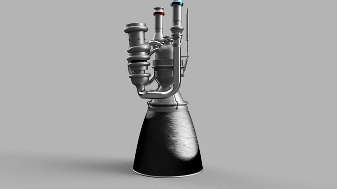 BE4 Rocket engine simplified model