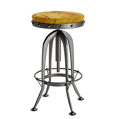 Pittsburg Adjustable Height Barstool