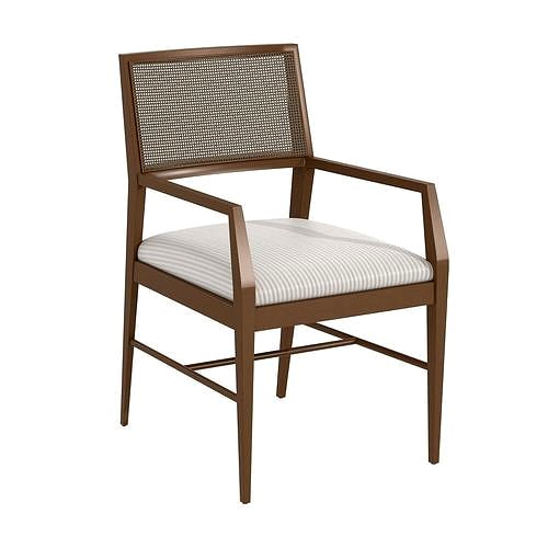 Larson Upholstered Dining Arm Chair with    Fairfield Chair