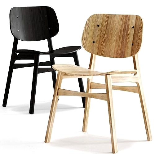 Soborg Wood Base Seating Chairs by Fredericia Furniture