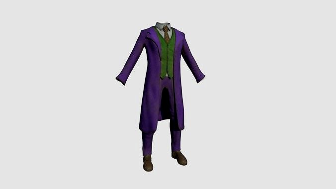 Joker Outfit 02 Purple Dirt - Character Design Fashion