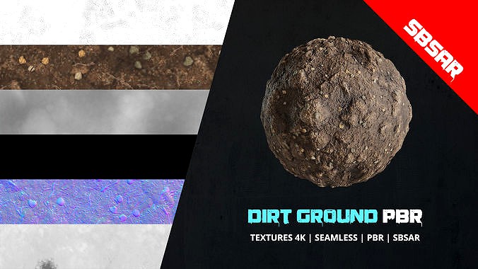 Textures Pbr Dirt Terrain and Sbsa