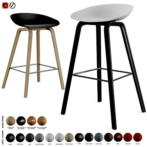 Hay - About A Stool Barstool and Counter Stool AAS 32