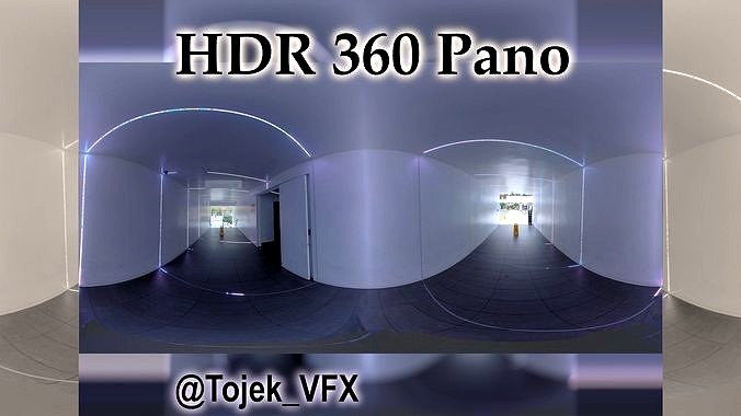 HDR 360 Pano - Weller Court 97 - interior LED hallway
