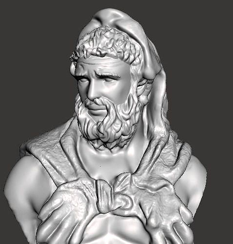 Hercules bust 3d printing | 3D