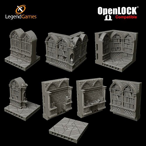 LegendGames OpenLOCK Wizards Library | 3D