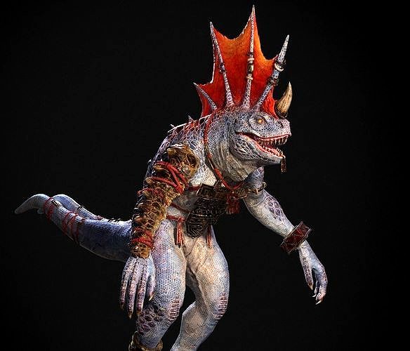 Age of hammer fanatic lizard | 3D