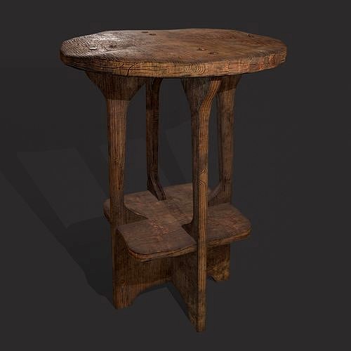 Rustic Medieval End Table