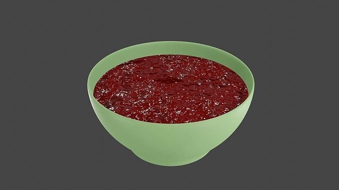 3D Tomato Sauce and the Bowl
