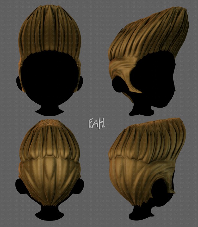 3D Hair style for boy V85