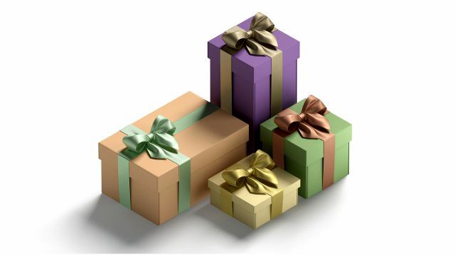 Gift boxes set - 4 box shapes
