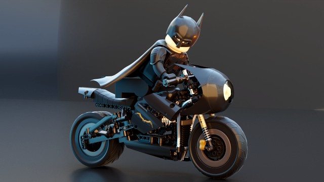 Lego Batman with new Bike