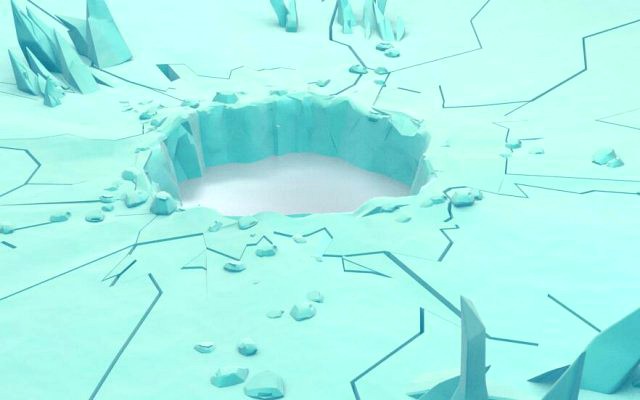 Cartoon Iceberg Ice Cave sea surface Snow Mountain ice ice surface sea ice cone Ice Cave gla