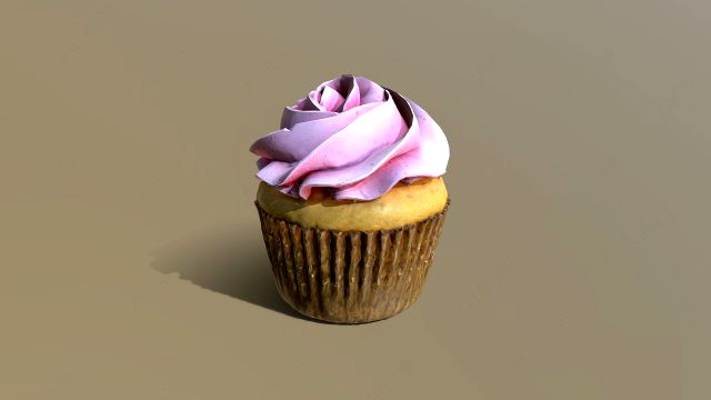 Plain Pink Vanilla Cupcake
