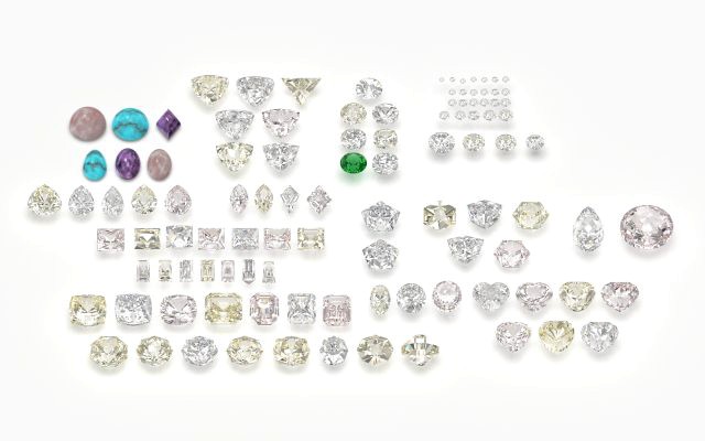 Different gems cut set 77 items