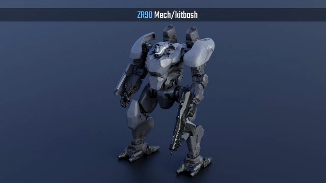 ZR90 mech-Kitbash set not game ready