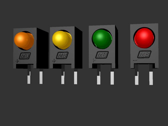 LED Right Angled PCB Mounting