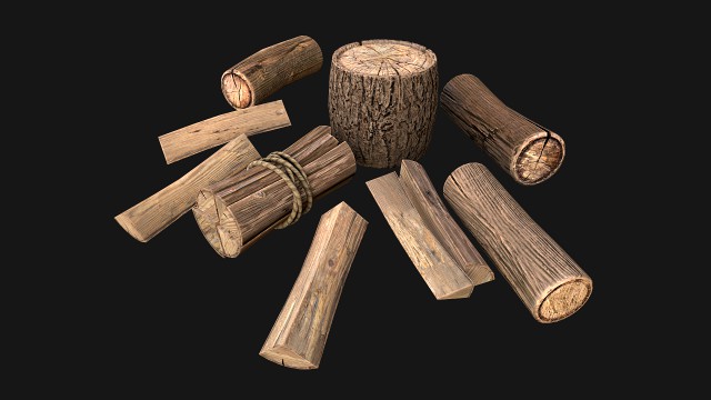 Firewood and Logs Set