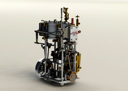 Twin Cylinder Vertical Compound Steam Engine