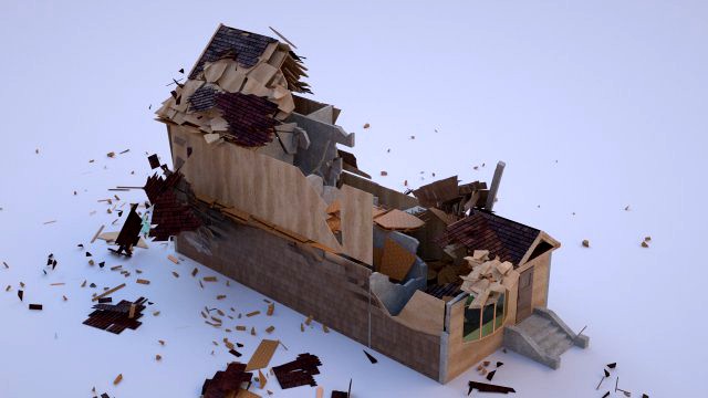 Destroyed House