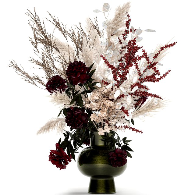 luxury bouquet of reeds pampas grass and dried flowers 235