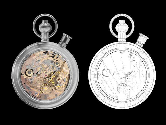 pocket watch mechanism 7