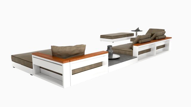 flexform ottomans outdoor sofa freeport by antonio citterio - set 2 coffee table fly outdoor