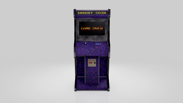 old retro arcade cabinet