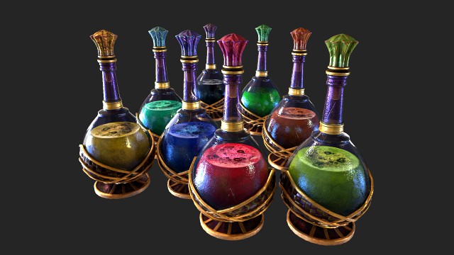 potion in a bottle