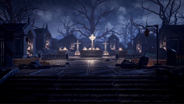 horror graveyard cemetery unreal engine ready to use