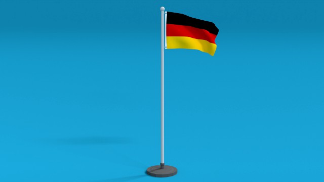 low poly seamless animated germany flag