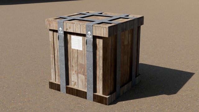 wooden crate