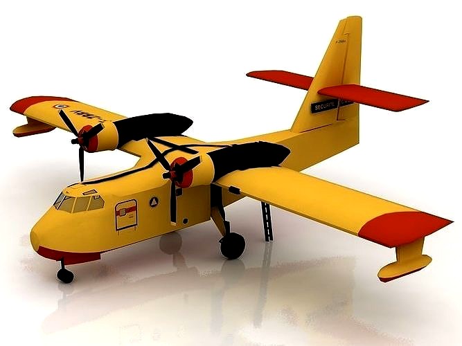 Canadair CL 415 FIREFIGHTER 3D model